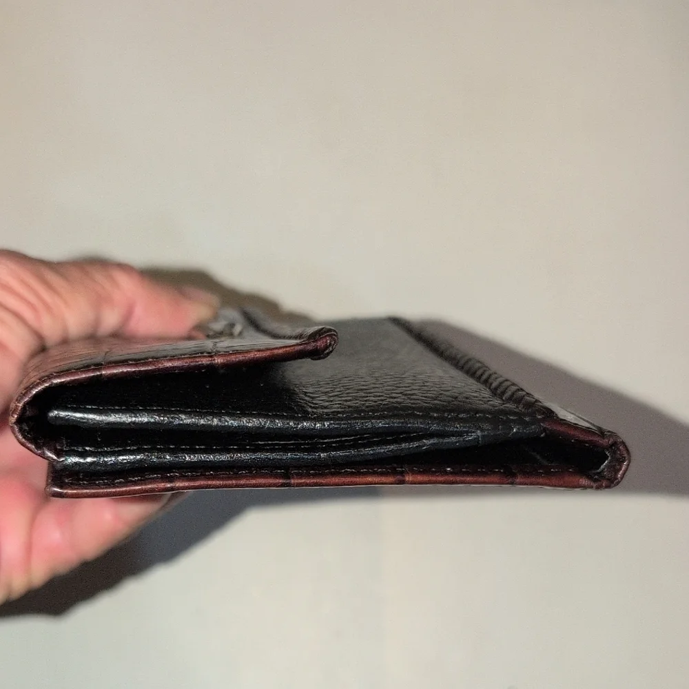 Brighton Black And Brown Leather Wallet